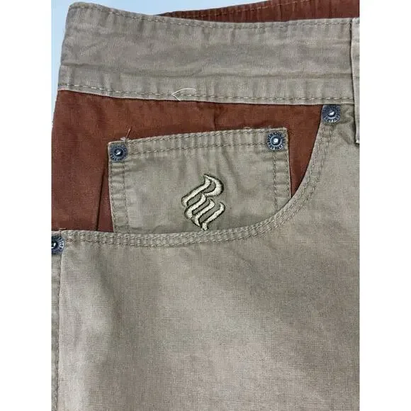 Rocawear Men's Relaxed Fit Straight Leg Khaki Pants -Size 44x31.5 - Picture 4 of 7